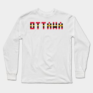 Pixel Hockey City Ottawa 2017 Long Sleeve T-Shirt